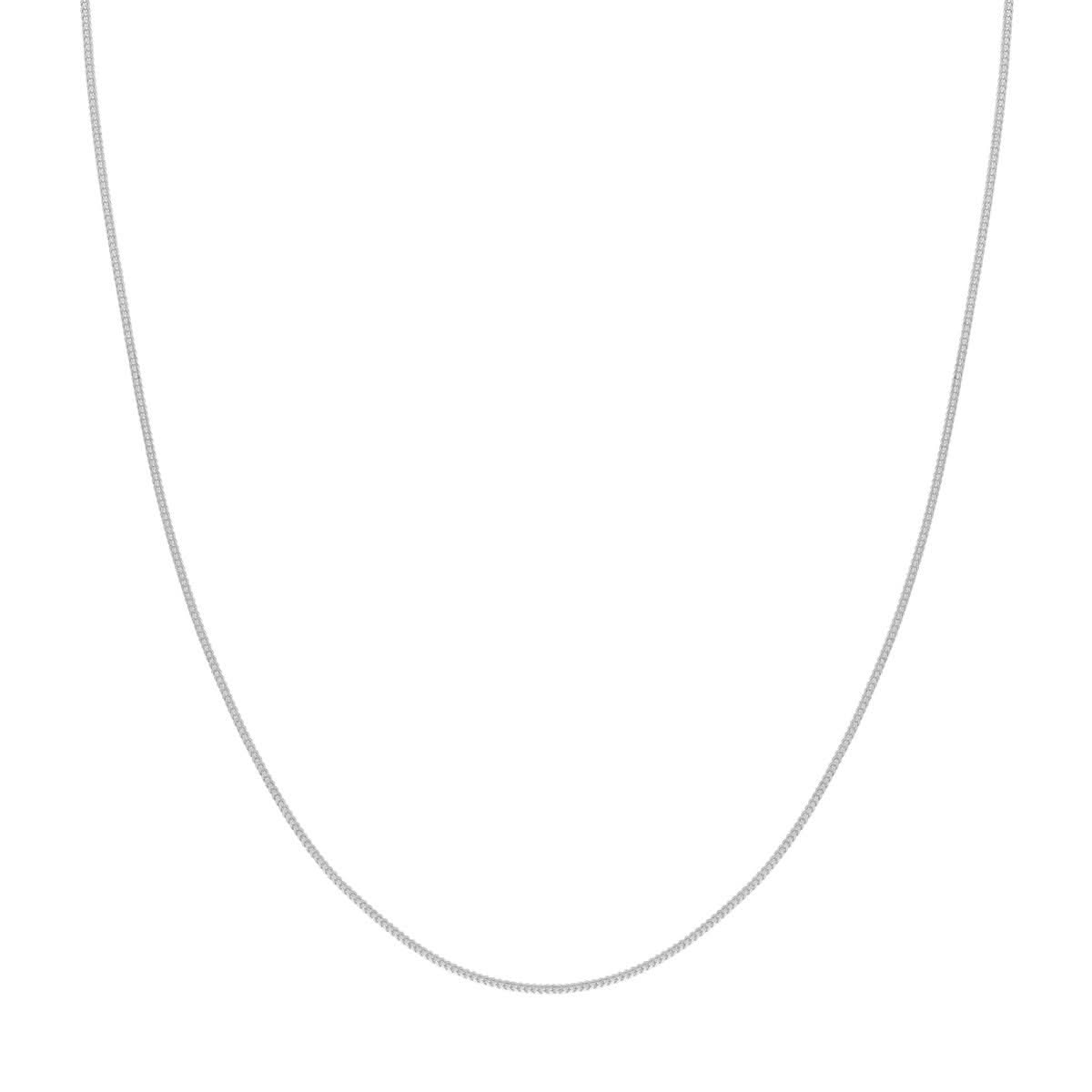 18" White Gold Franco Chain