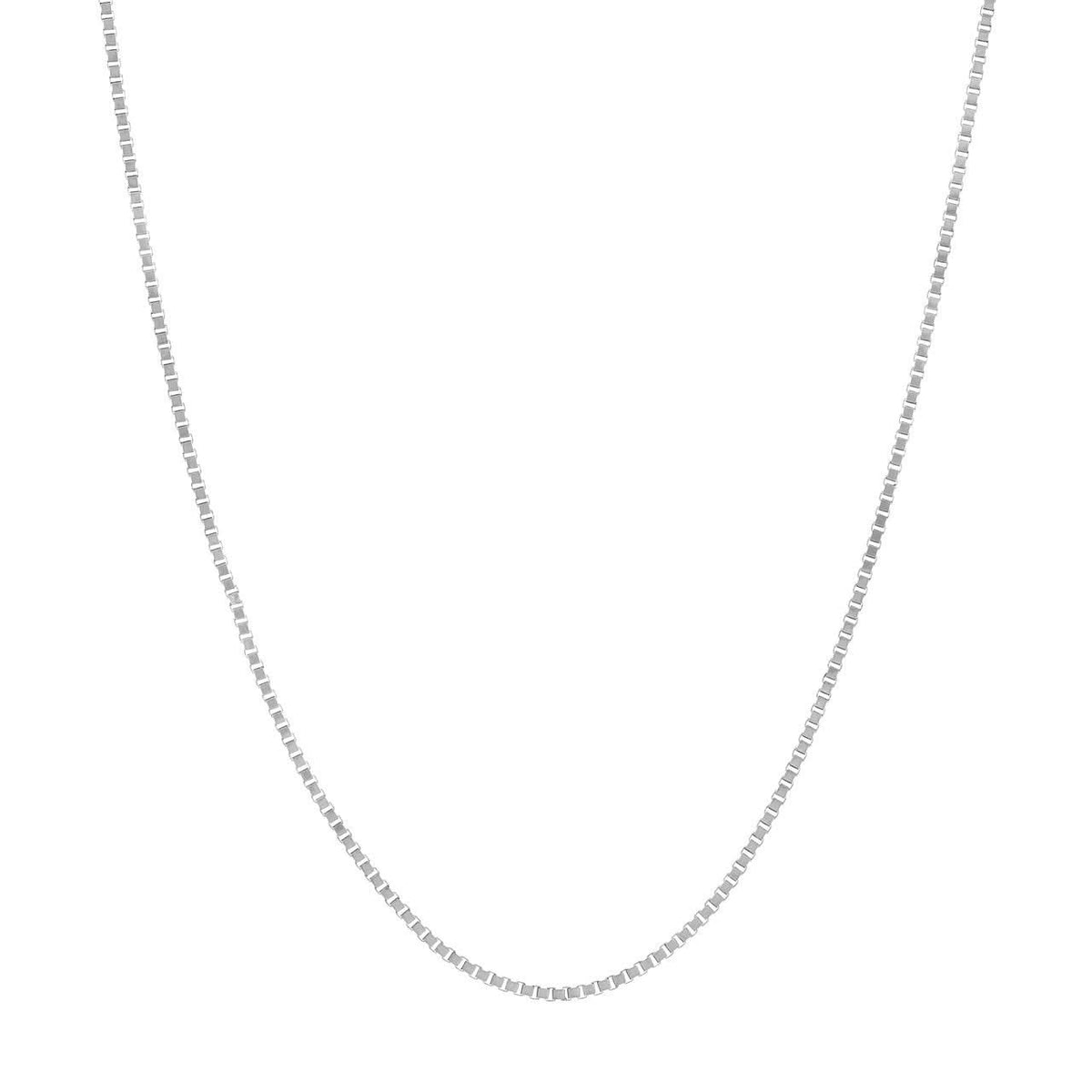 Silver 20" 0.8mm Box Chain