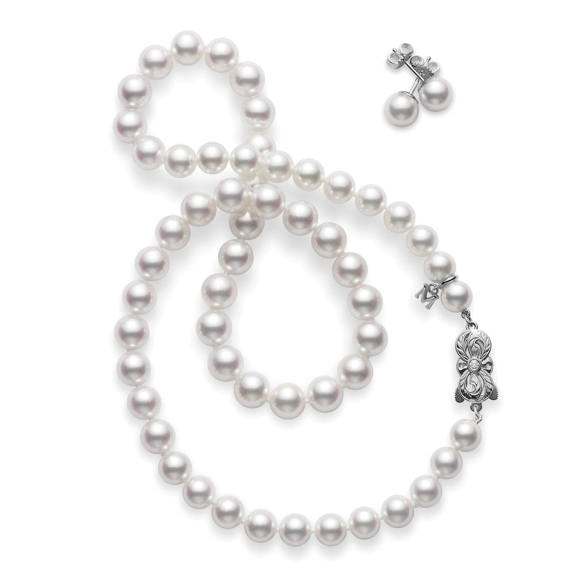 MIKIMOTO Two-Piece Akoya Cultured Pearl Set