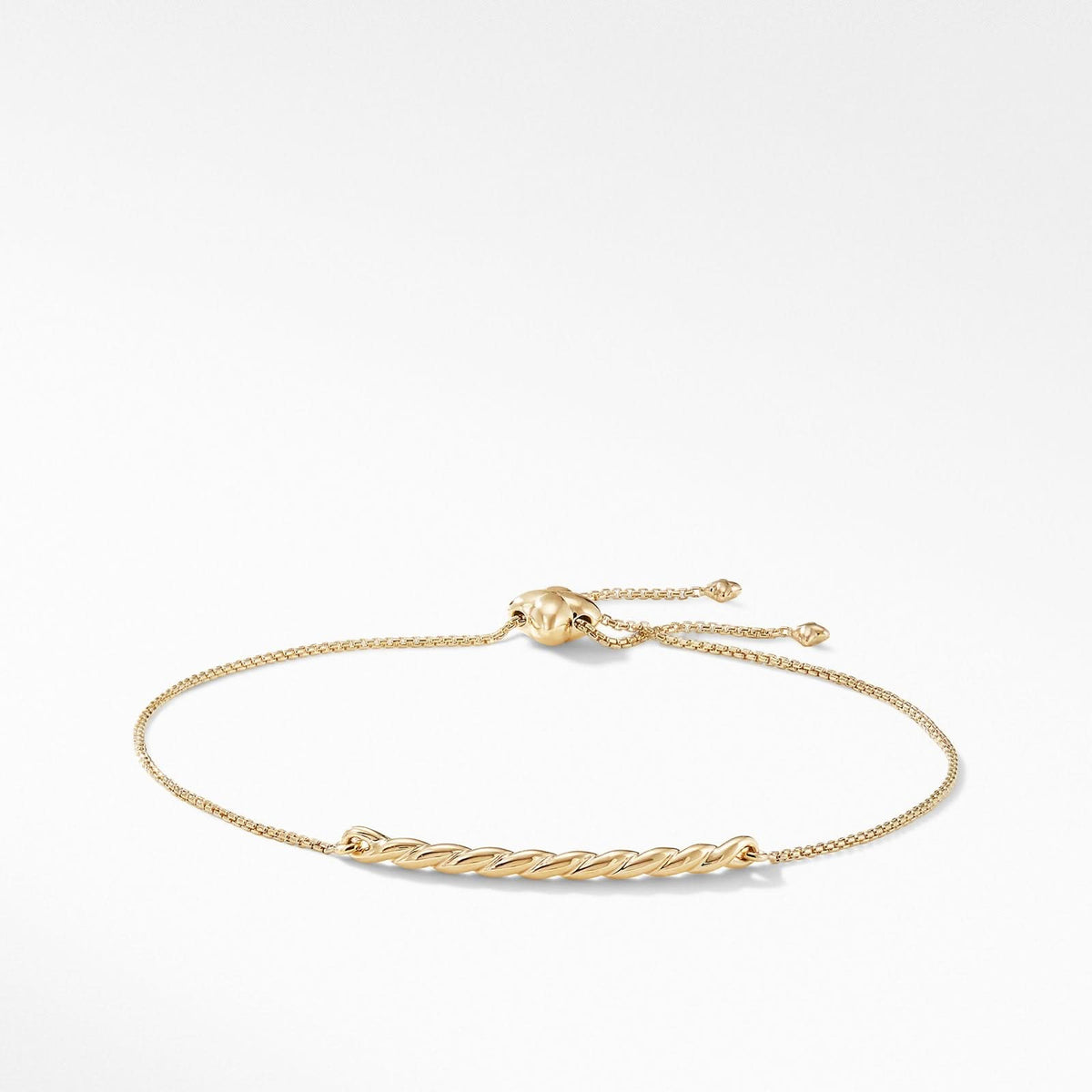 DAVID YURMAN Petite Station Chain Bracelet in 18K Yellow Gold, 1mm