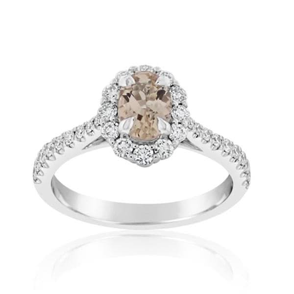 Morganite & Diamond Ring