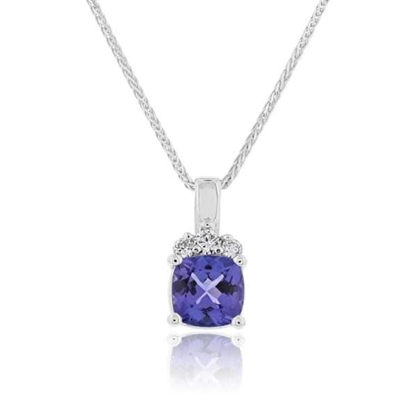 Tanzanite & Diamond Pendant