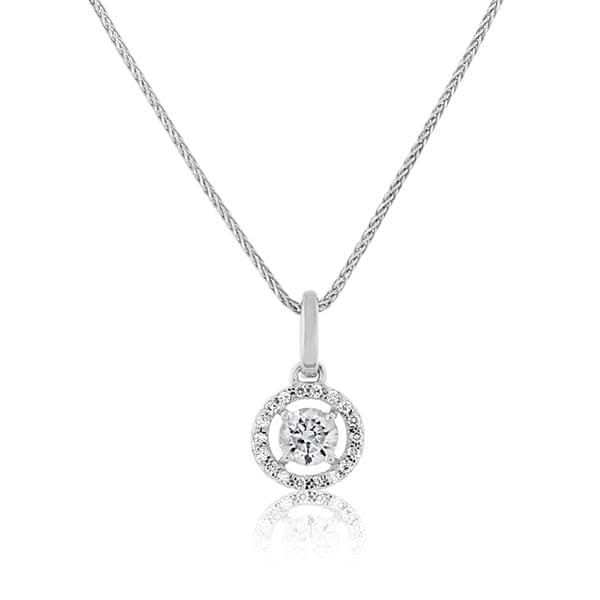 Diamond Halo Pendant