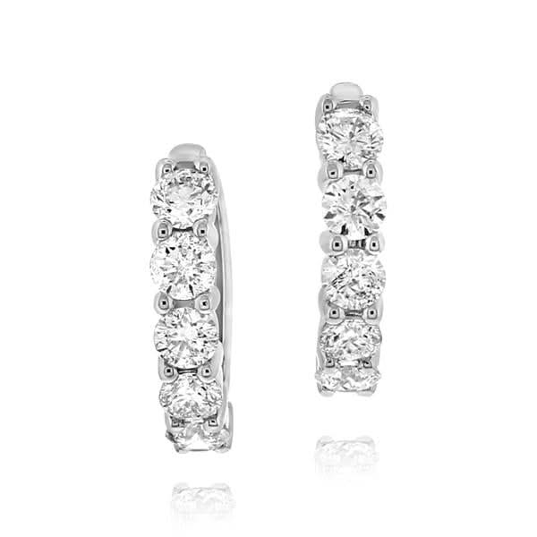 2.00 Carat Diamond Huggies