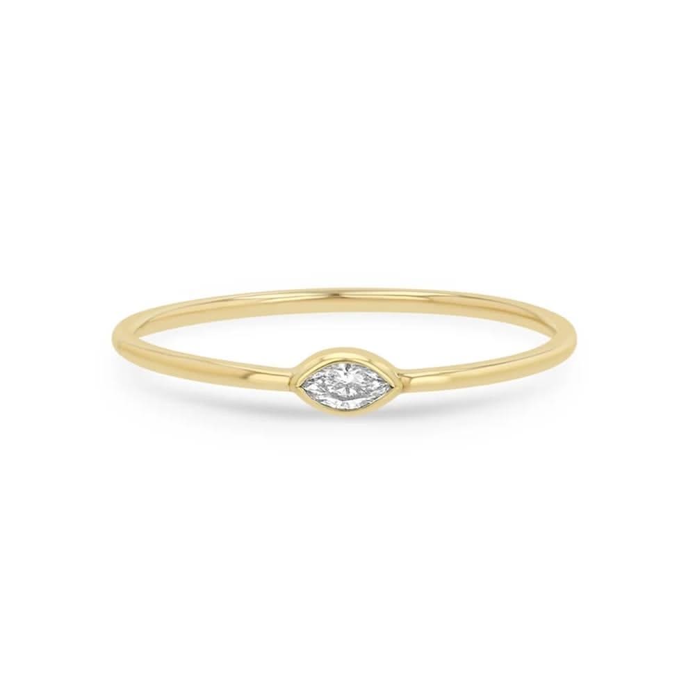 ZOE CHICCO Marquise Diamond Ring