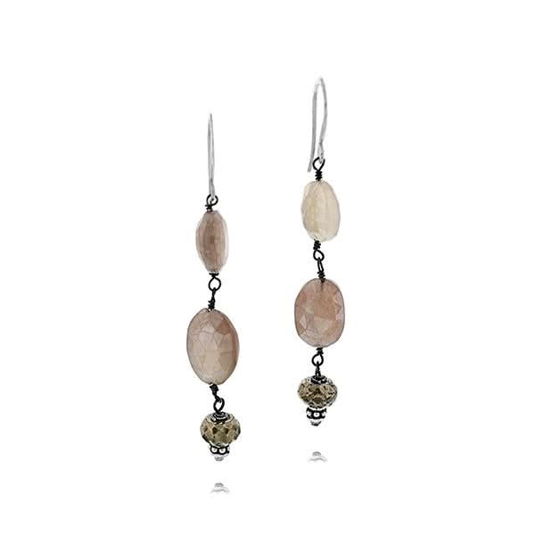 JILL DUZAN Moonstone Earrings