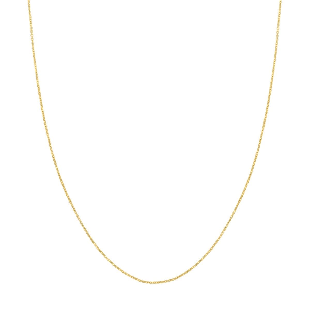 16" Yellow Gold 1.05mm Cable Chain