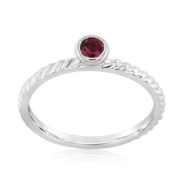 Pink Tourmaline Stack Ring