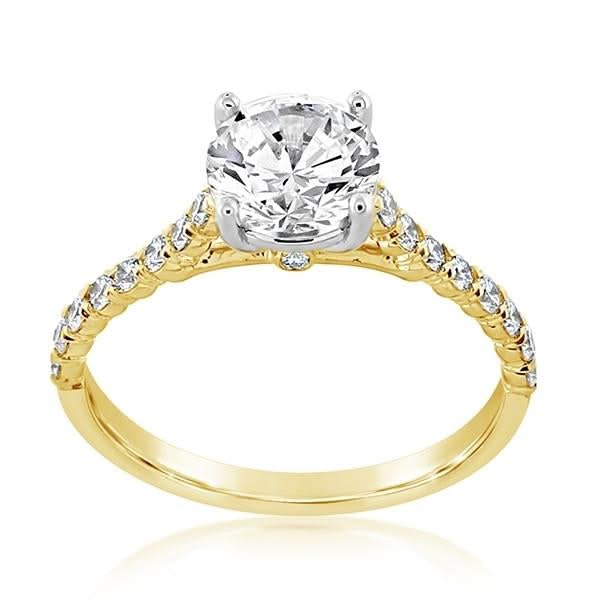 PRECISION SET New Aire Silk Engagement Ring