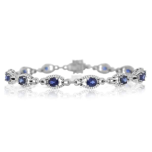 Sapphire & Diamond Bracelet