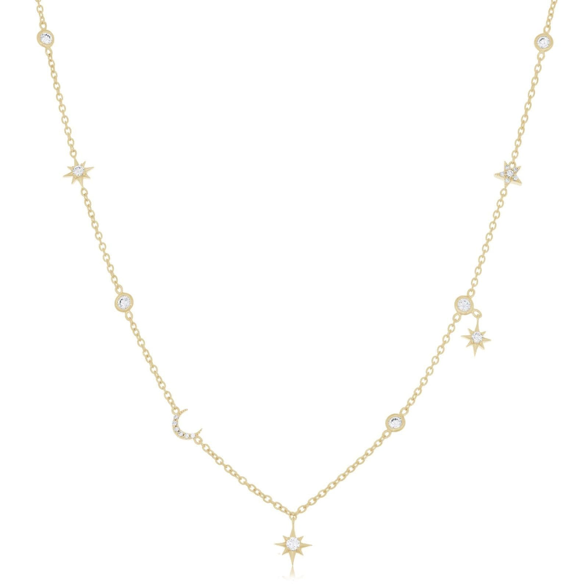 PENNY PREVILLE Star & Moon Necklace