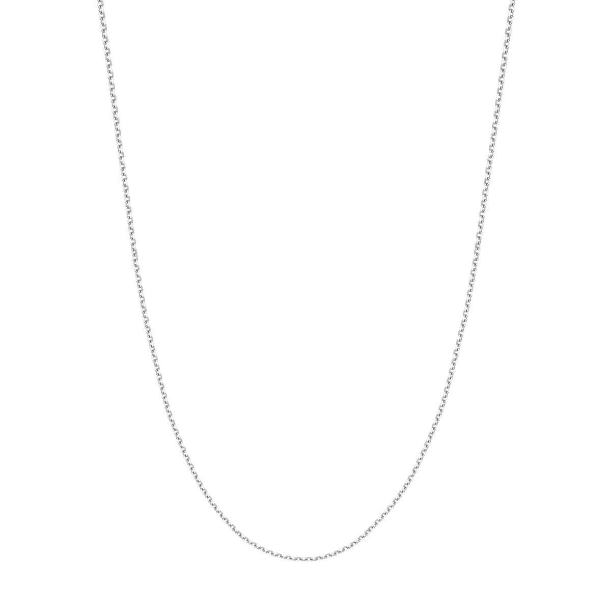 18" White Gold 1.5mm Cable Chain