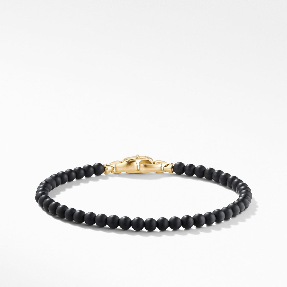 DAVID YURMAN Spiritual Beads Bracelet with Black Onyx and 18K Yellow Gold, 4mm
