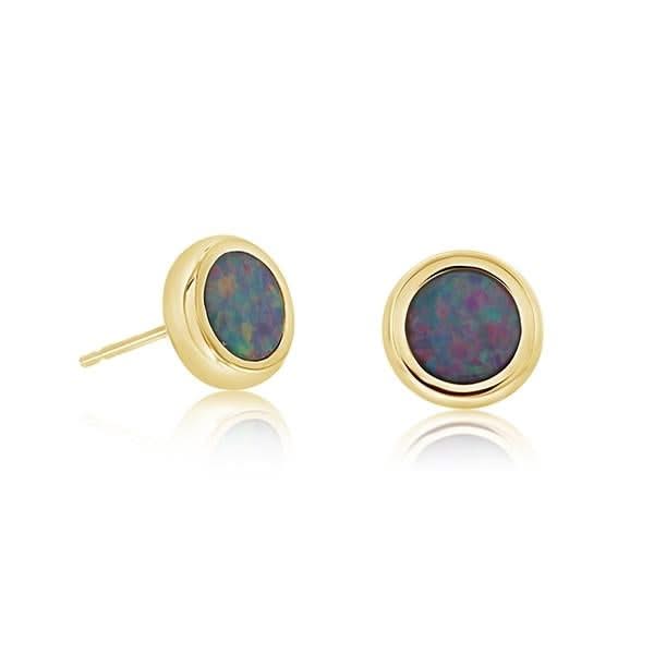 Australian Opal Stud Earrings