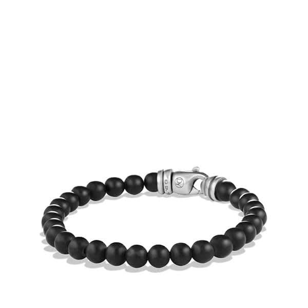 DAVID YURMAN Spiritual Beads Bracelet in Sterling Silver with Black Onyx, 6mm