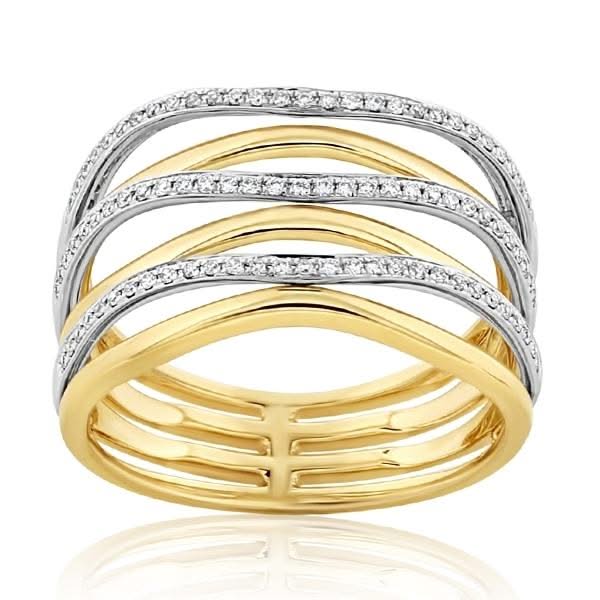 Diamond Fashion Six Row Band