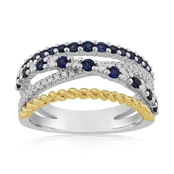 Sapphire & Diamond Fashion Ring