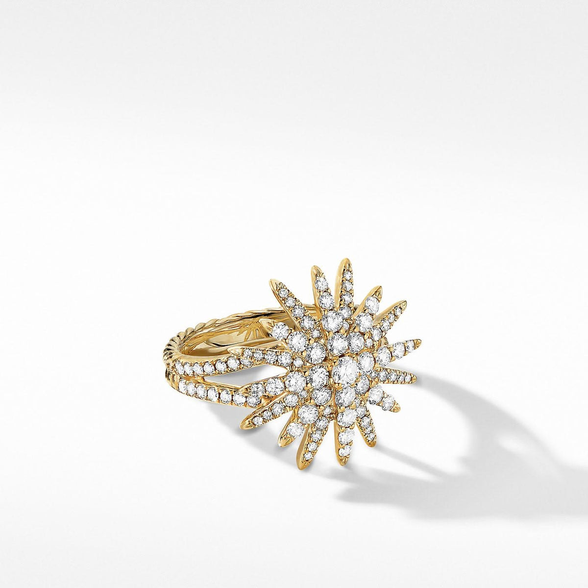 DAVID YURMAN Starburst Ring in 18K Yellow Gold with Diamonds, 20mm