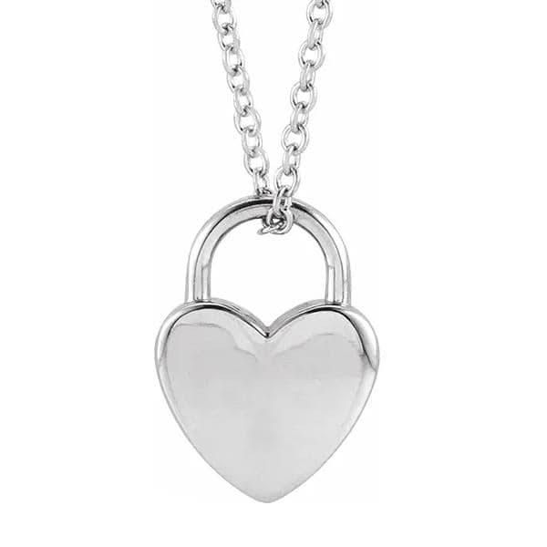 Heart Shaped Lock Pendant