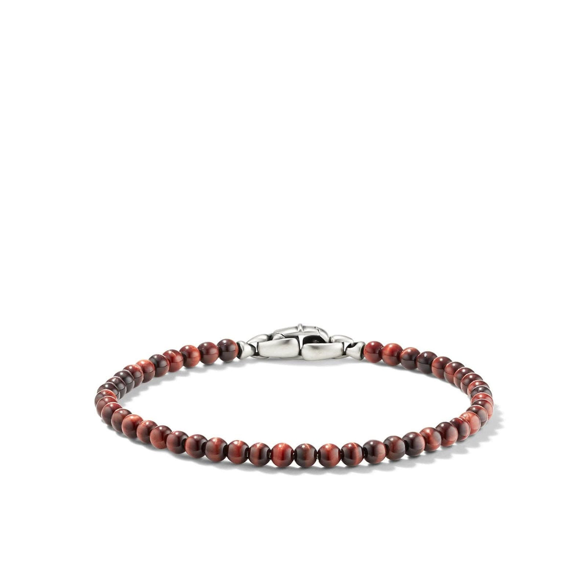DAVID YURMAN Spiritual Beads Bracelet in Red Tigers Eye with Sterling Silver, 4mm