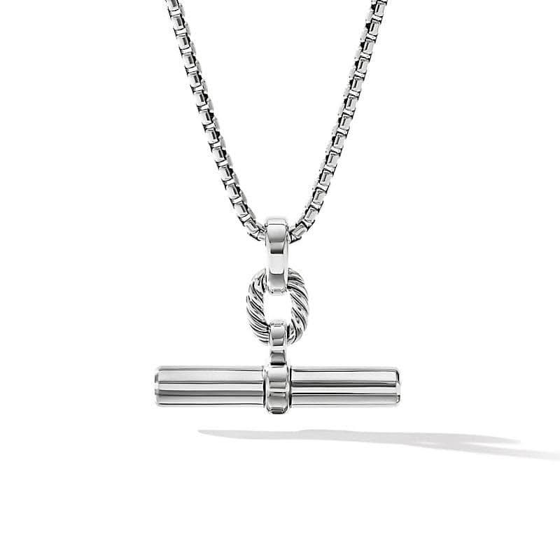 DAVID YURMAN Lexington E/W Barrel Pendant in Sterling Silver, 36mm
