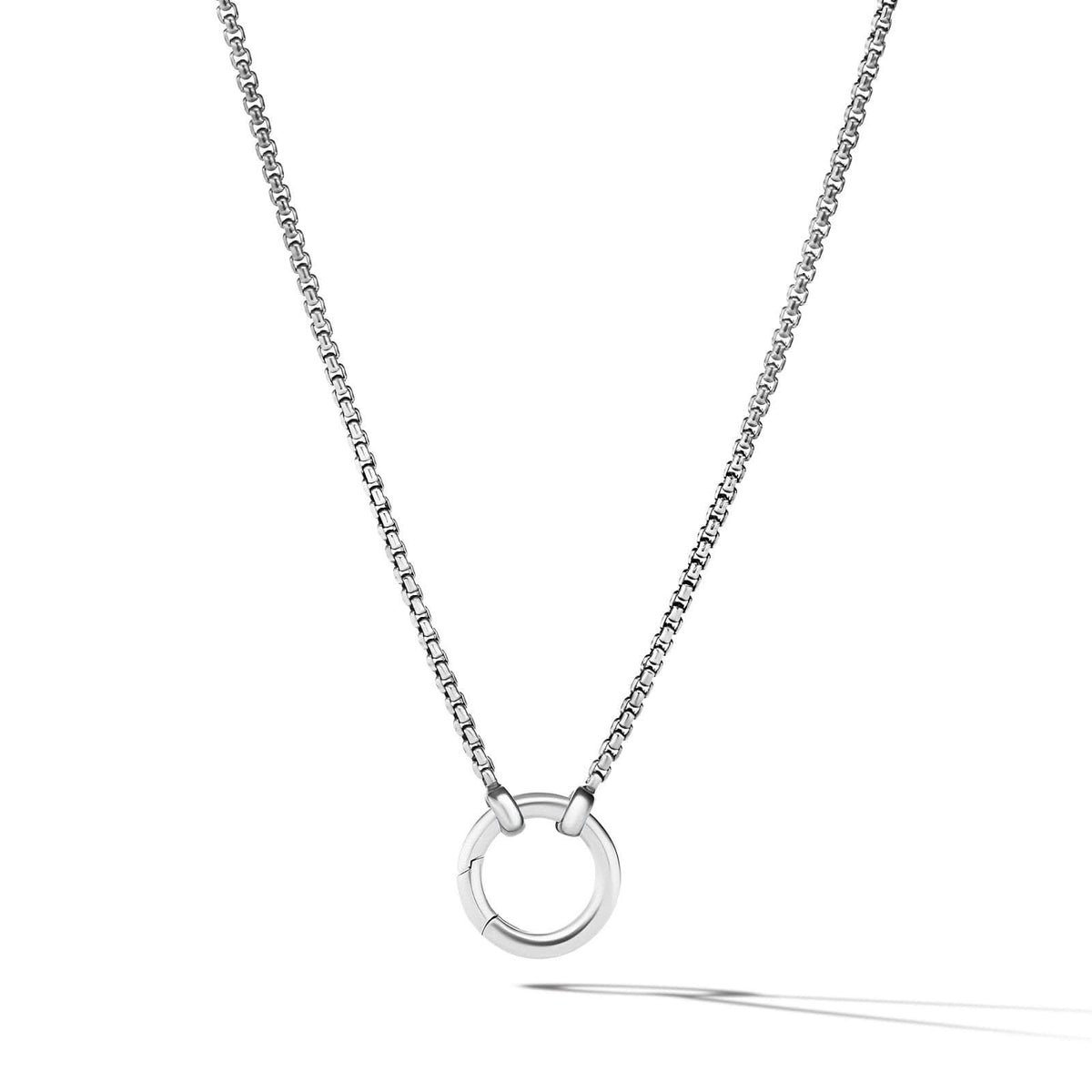 DAVID YURMAN Smooth Amulet Vehicle Box Chain Necklace in Sterling Silver, 1.75mm