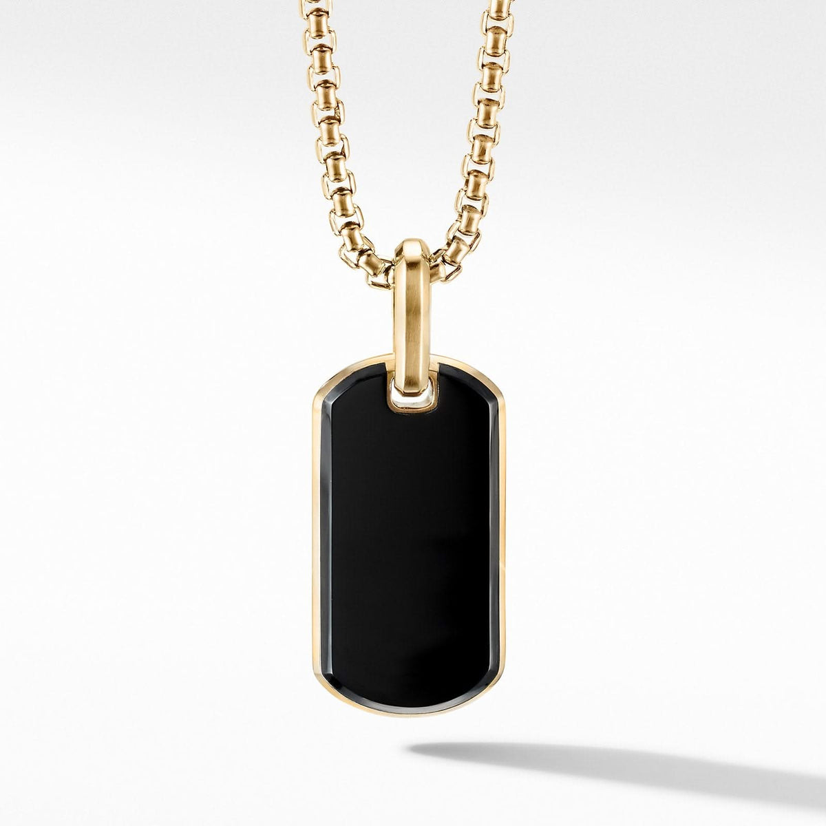Streamline® Tag in 18K Yellow Gold with Black Onyx