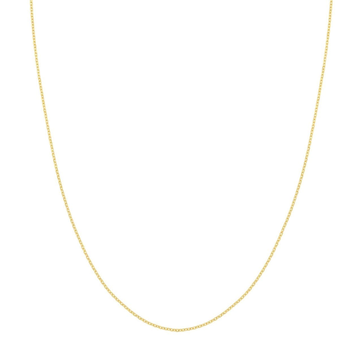 Yellow Gold 20" Diamond Cut Cable Chain