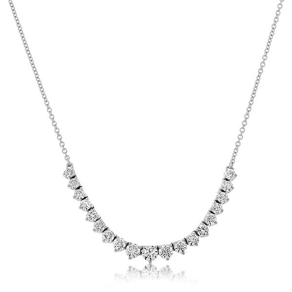 1.55 Carat Graduated Diamond Necklace