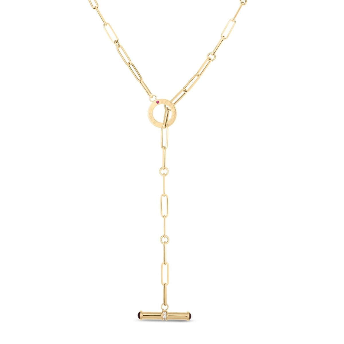 ROBERTO COIN Oro Classic Paperclip Link Toggle Necklace
