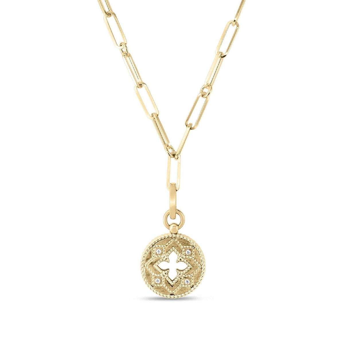 ROBERTO COIN Venetian Princess Small Medallion Necklace