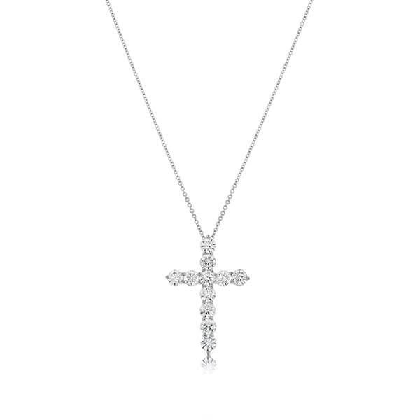 1 Carat Diamond Cross Necklace