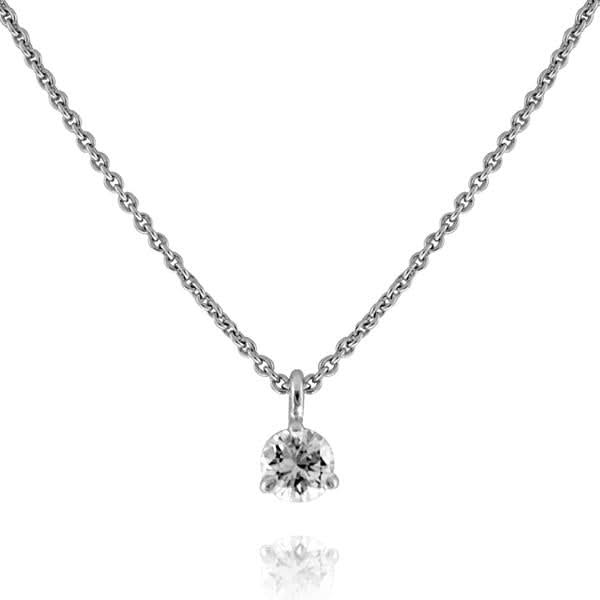 1/4 Carat Diamond Solitaire Pendant