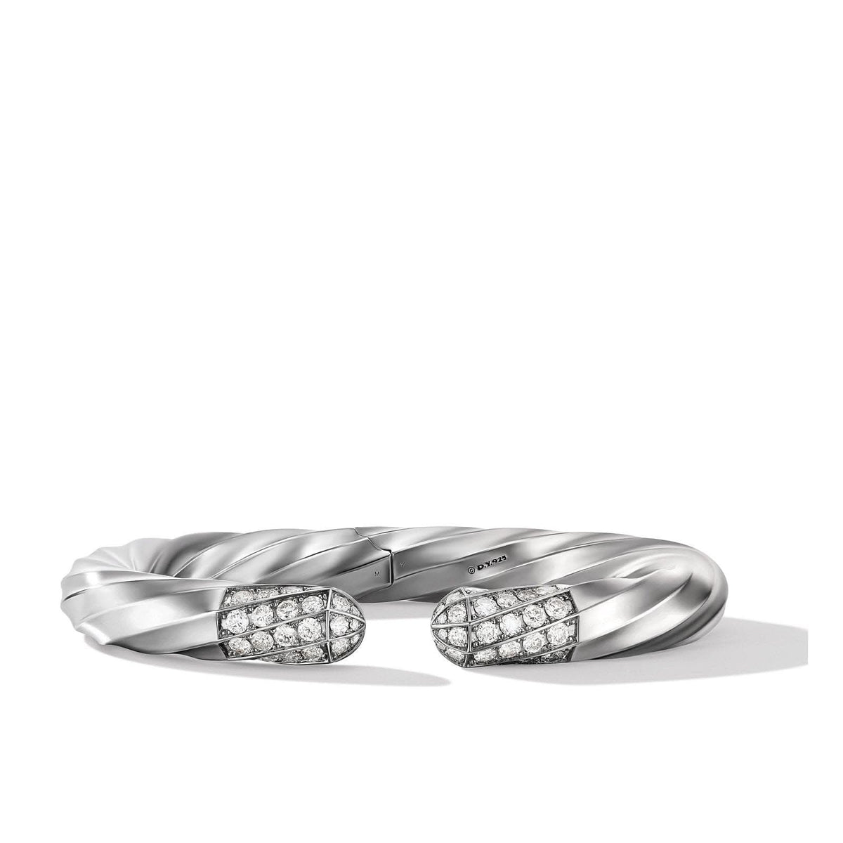 DAVID YURMAN Cable Edge® Bracelet in Sterling Silver with Diamonds, 9mm