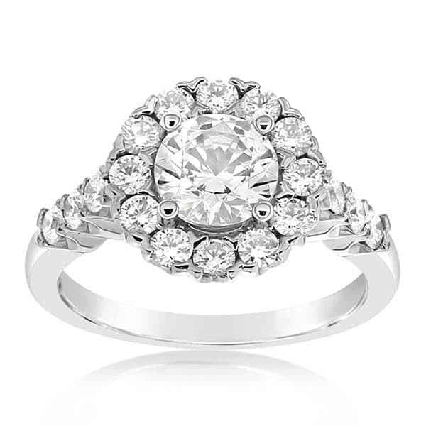 Diamond Halo Engagement Ring Setting