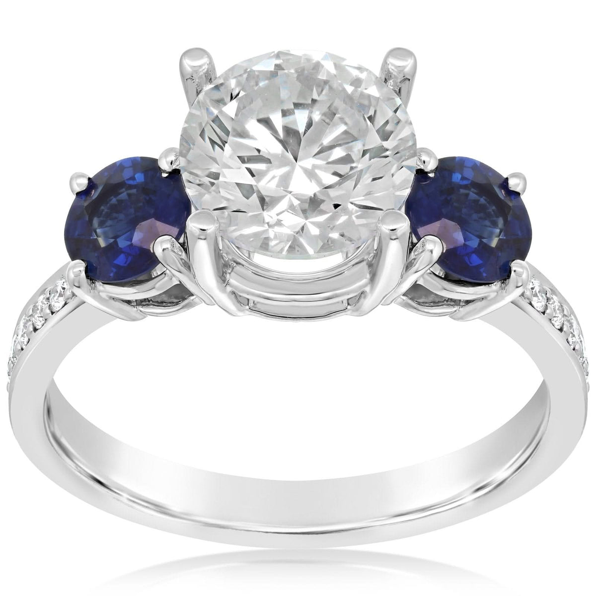 Sapphire & Diamond Engagement Ring Setting