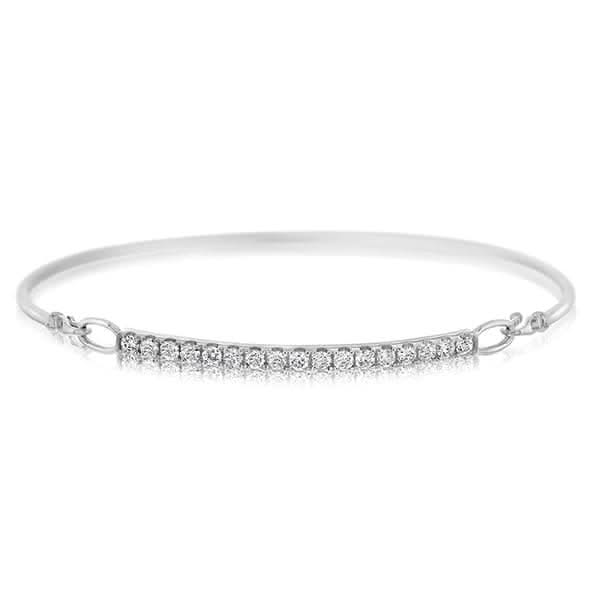 Diamond Bar Bangle Bracelet