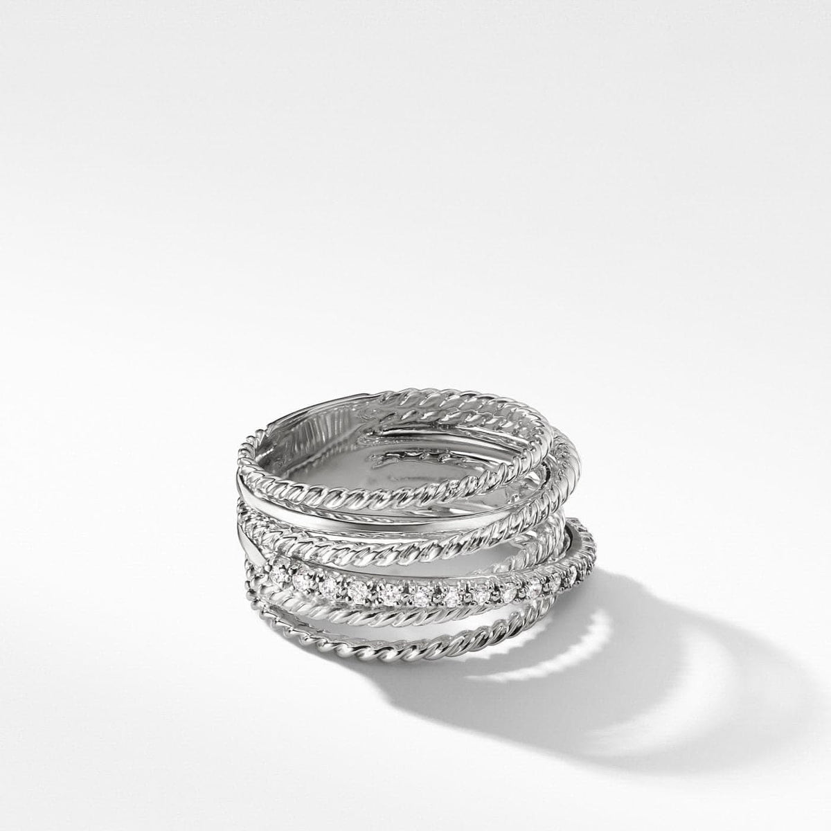 DAVID YURMAN The Crossover Collection® Wide Ring with Diamonds