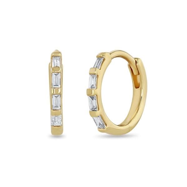 ZOE CHICCO Small Diamond Huggies