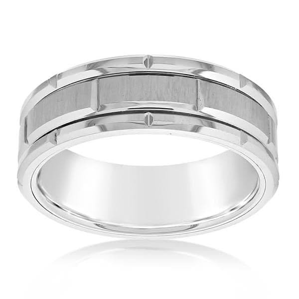 TRITON Etched Wedding Band