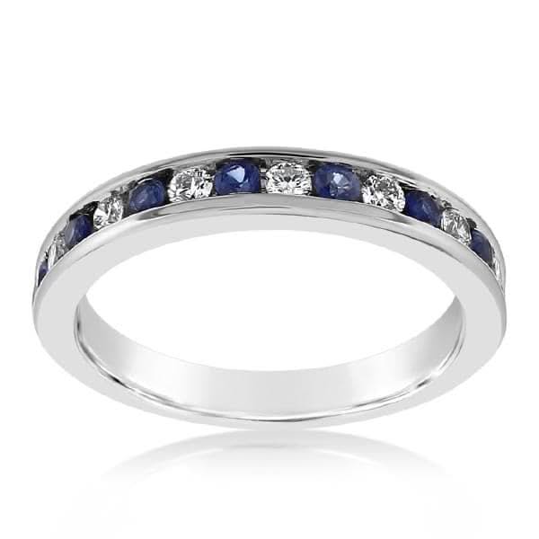 Diamond & Sapphire Band