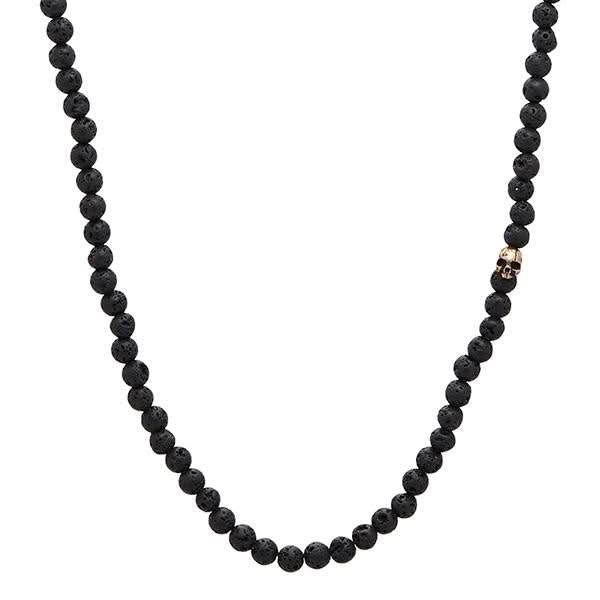 JOHN VARVATOS Lava Bead Necklace