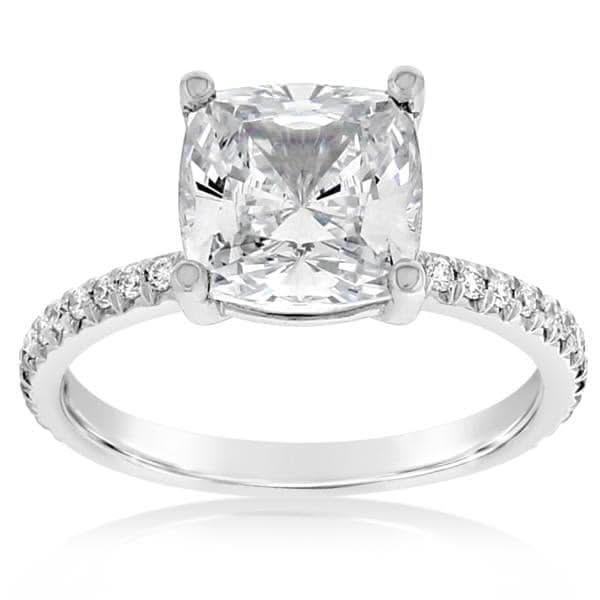 PRECISION SET Modern Classic Diamond Engagement Ring