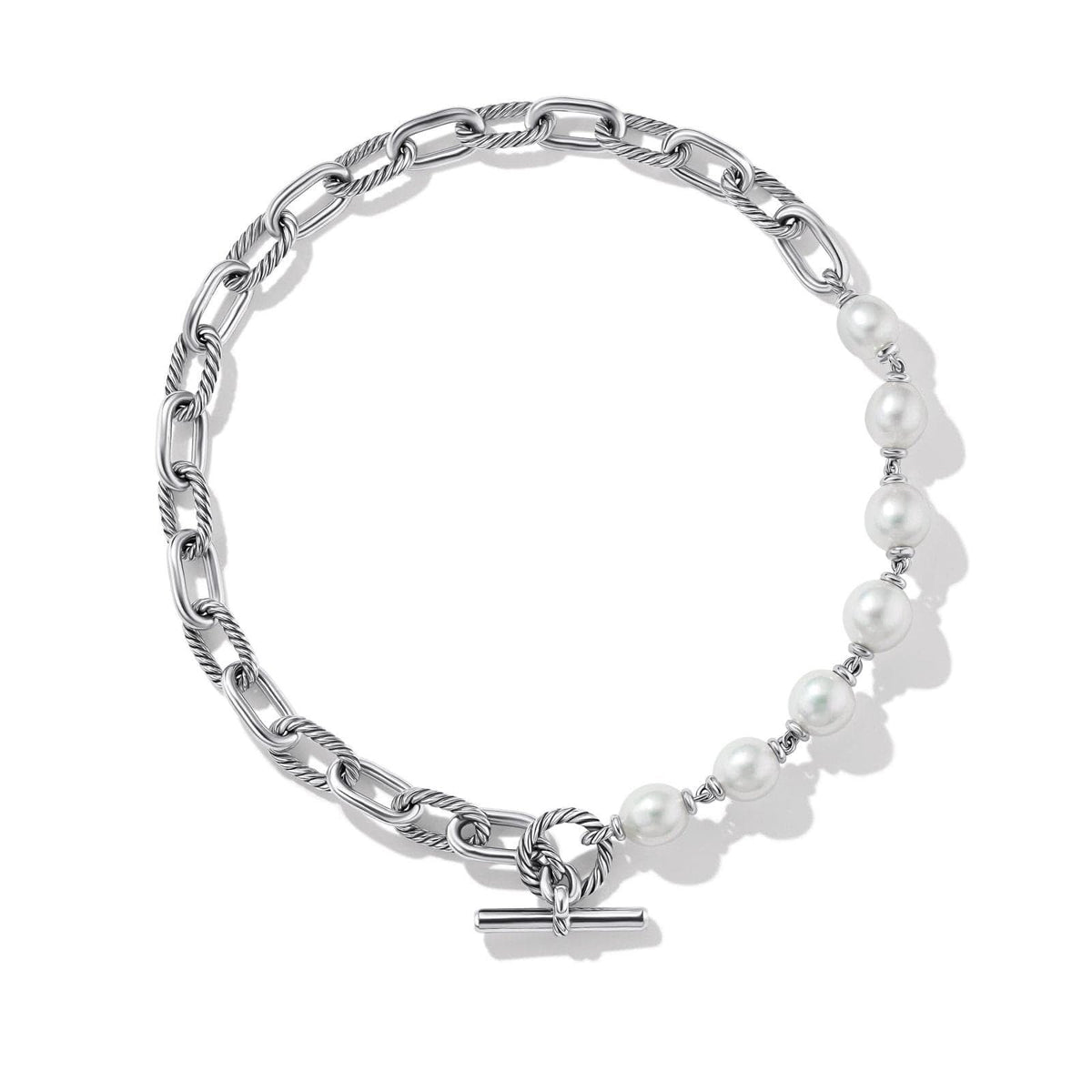 DAVID YURMAN DY Madison® Pearl Chain Necklace in Sterling Silver