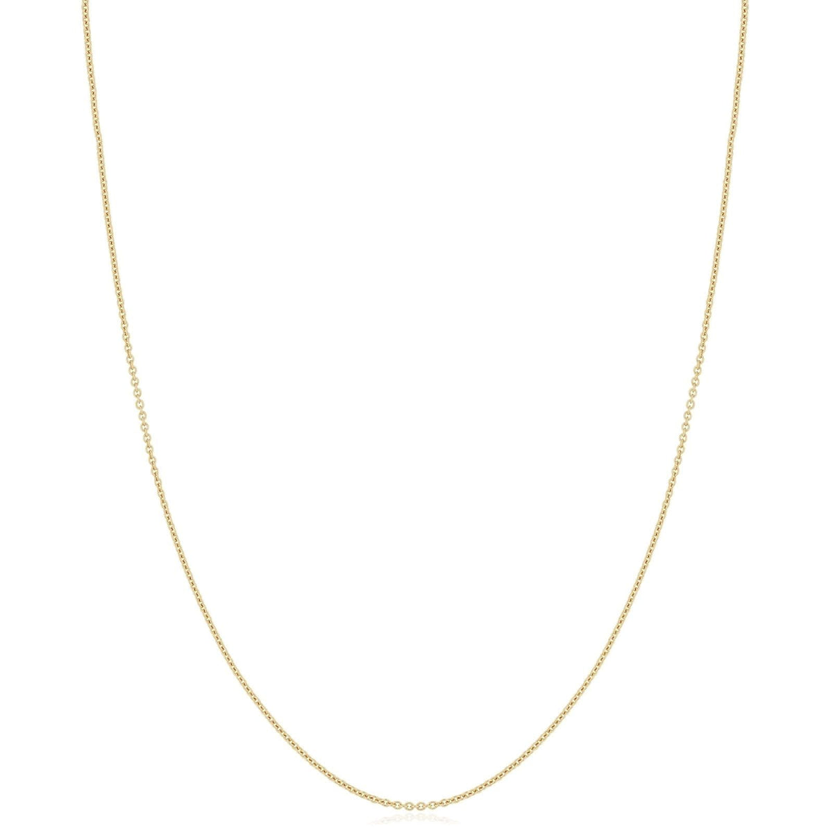 18k Gold 18" Cable Chain