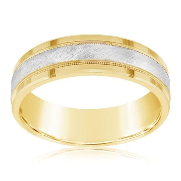 Two-Tone Comfort Fit Wedding Band