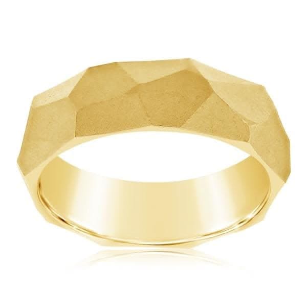 Contemporary Gold Wedding Band