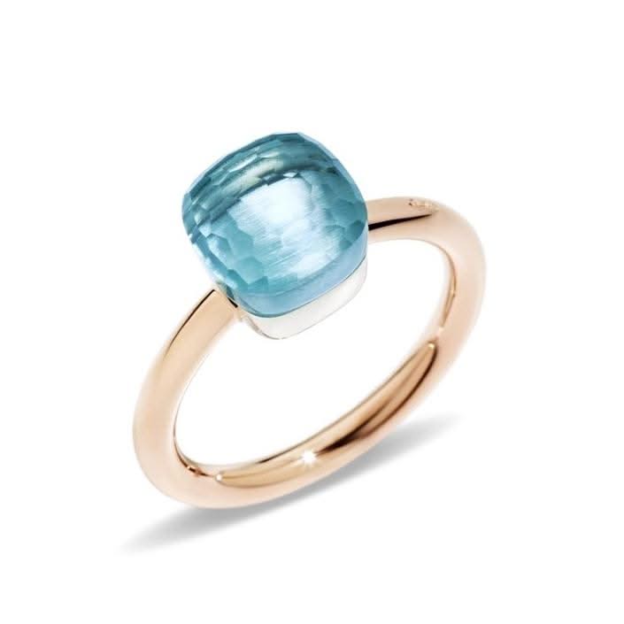 POMELLATO Nudo Petit Blue Topaz Ring