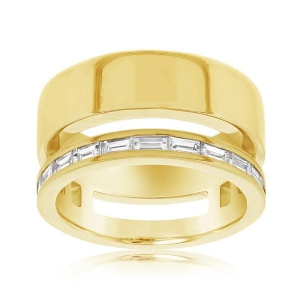 Double Row Diamond Fashion Band