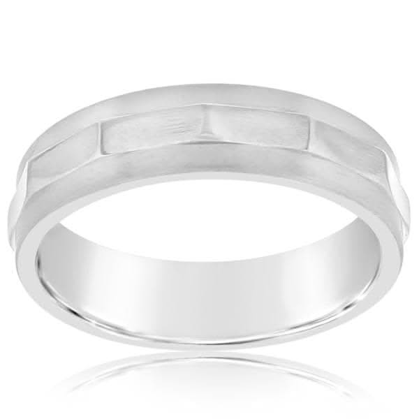 Beveled Wedding Band
